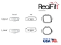 Preview: RealFit™ I - DČ, 2-násobná kombinace + lingvální zámek (zub 46) MBT* .018"