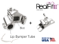 Preview: RealFit™ II snap - Intro-Kit, DČ, 2-násobná kombinace vč. Lip Bumper Tube + lingvální zámek (zub 46, 36) Roth .018"