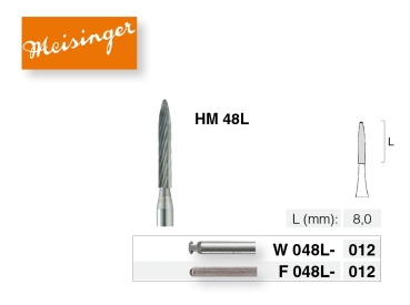 Carbide bur, HM 48L (Meisinger)