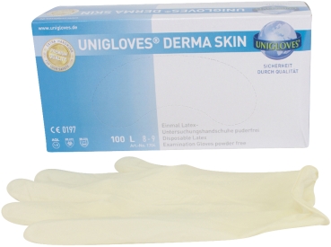 Latexové rukavice Derma Skin pdfr L 100ks
