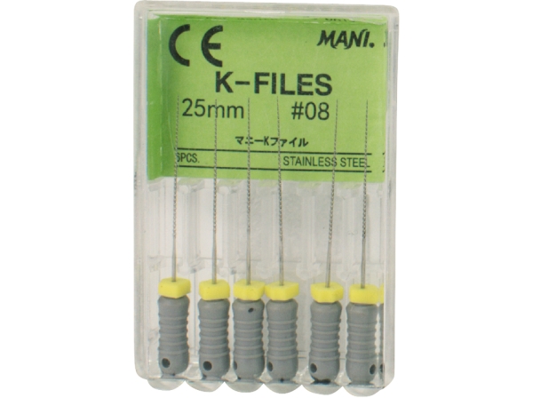 K-Files Mani 25mm Gr.008 6ks.
