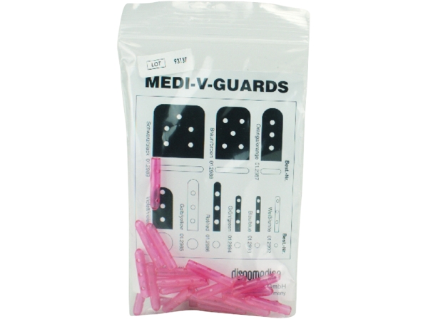 Medi-V-Guards cervená 3,2mm 100ks
