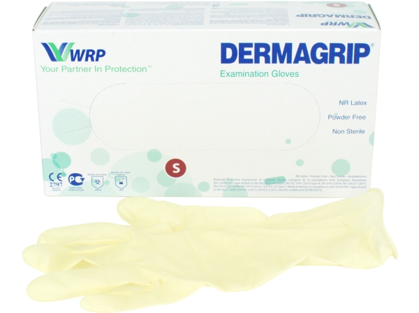 Dermagrip latex pdfr n.white Gr.S 100ks
