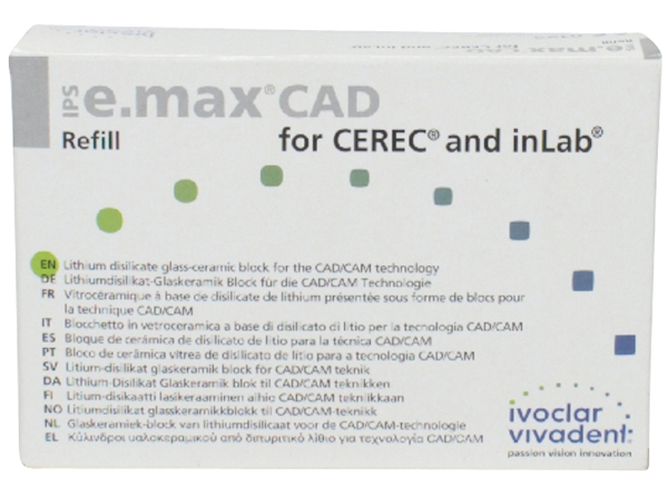 IPS e.max CAD Cer/inLab LT A4 C14 5ks
