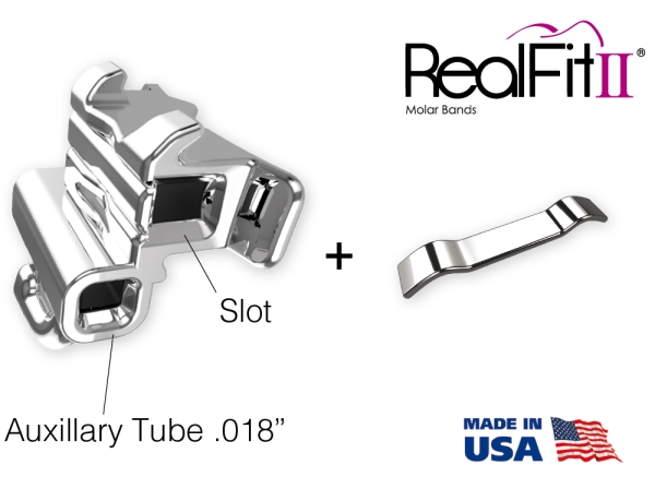 RealFit™ II snap - HČ, 2-násobná kombinace (zub 26, 27) Roth .018"